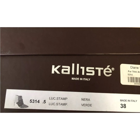 Designer Fur Trimmed Ankle Boots made in Italy Sz.38 - Picture 10 of 10